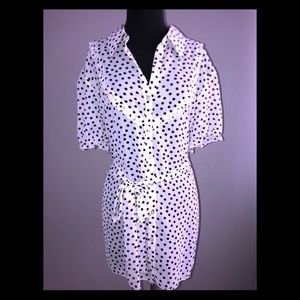 $10 BUNDLE SPECIAL!!! Pin up polka dot belt top 2X